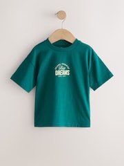 Blue/Navy/Green/Red/White Small Short Sleeve Graphic T-Shirts 5 Pack (3mths-7yrs) - Image 3 of 9