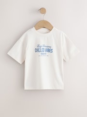 Blue/Navy/Green/Red/White Small Short Sleeve Graphic T-Shirts 5 Pack (3mths-7yrs) - Image 4 of 9