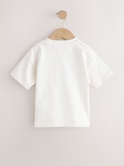 Blue/Navy/Green/Red/White Small Short Sleeve Graphic T-Shirts 5 Pack (3mths-7yrs) - Image 5 of 9