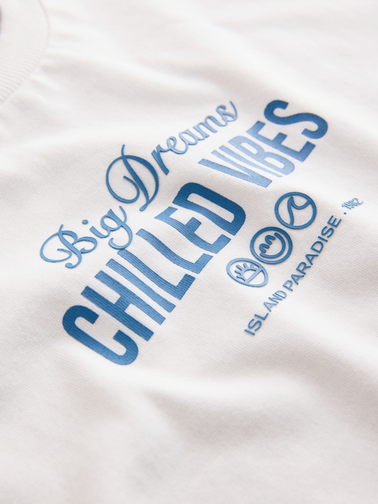 Blue/Navy/Green/Red/White Small Short Sleeve Graphic T-Shirts 5 Pack (3mths-7yrs) - Image 9 of 9