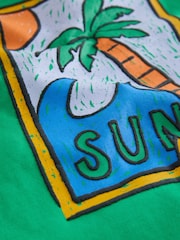 Green/Yellow Stamps Short Sleeve Graphic T-Shirts 4 Pack (3mths-7yrs) - Image 8 of 8