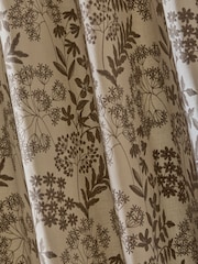 Natural Collection Luxe Floral Embroidered Pencil Pleat Lined Curtains - Image 5 of 5