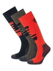 Tog 24 Black Kids Bergenz Ski Socks 3 Pack - Image 1 of 2