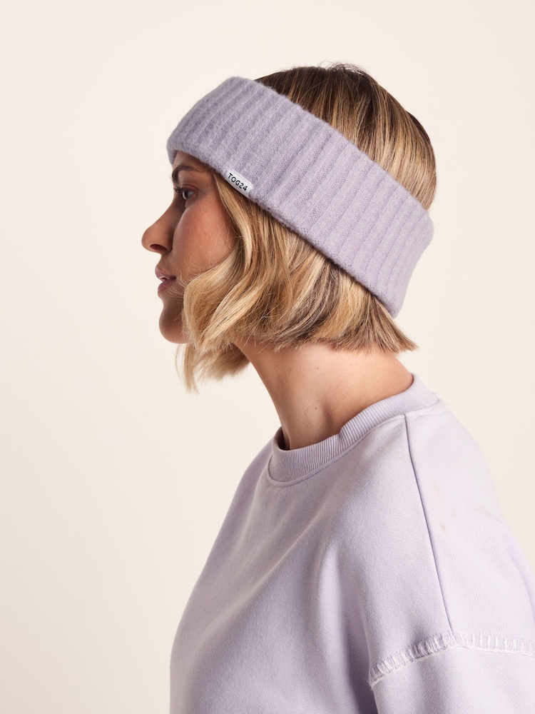 Tog 24 Purple Ranora Knitted Headband - Image 2 of 4 Tog 24 Purple Ranora Knitted Headband - Image 2 of 4
