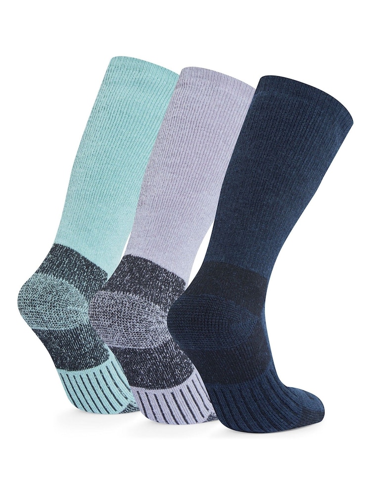 Tog 24 Blue Womens Villach Trek Socks 3 Pack - Image 2 of 2