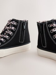 Black/Animal Wide Fit (G) High Top Trainers - Image 5 of 6