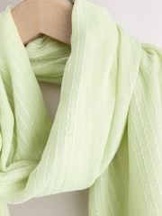 Πράσινο φασκόμηλου - Λαμπερό ελαφρύ κασκόλ - Εικόνα 6 του 7