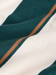 Green/Ecru Stripe Short Sleeve Polo Shirt and Shorts Set (3mths-7yrs) - Image 8 of 8