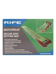 Rife Green Golf Deluxe Wooden Putting Mat - Image 3 of 3