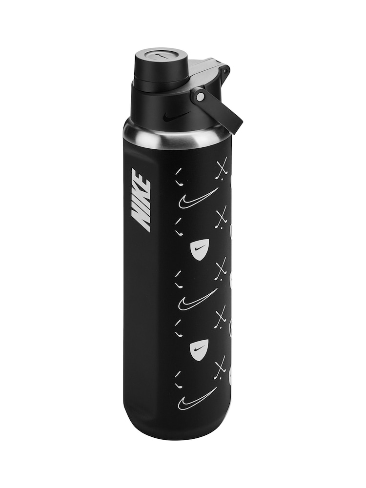 Nike Black Recharge 710 Ml Graphic Refresh Stainless Steel Chug Golf Bottle - Image 2 of 3 Nike Black Recharge 710 Ml Graphic Refresh Stainless Steel Chug Golf Bottle - Image 2 of 3