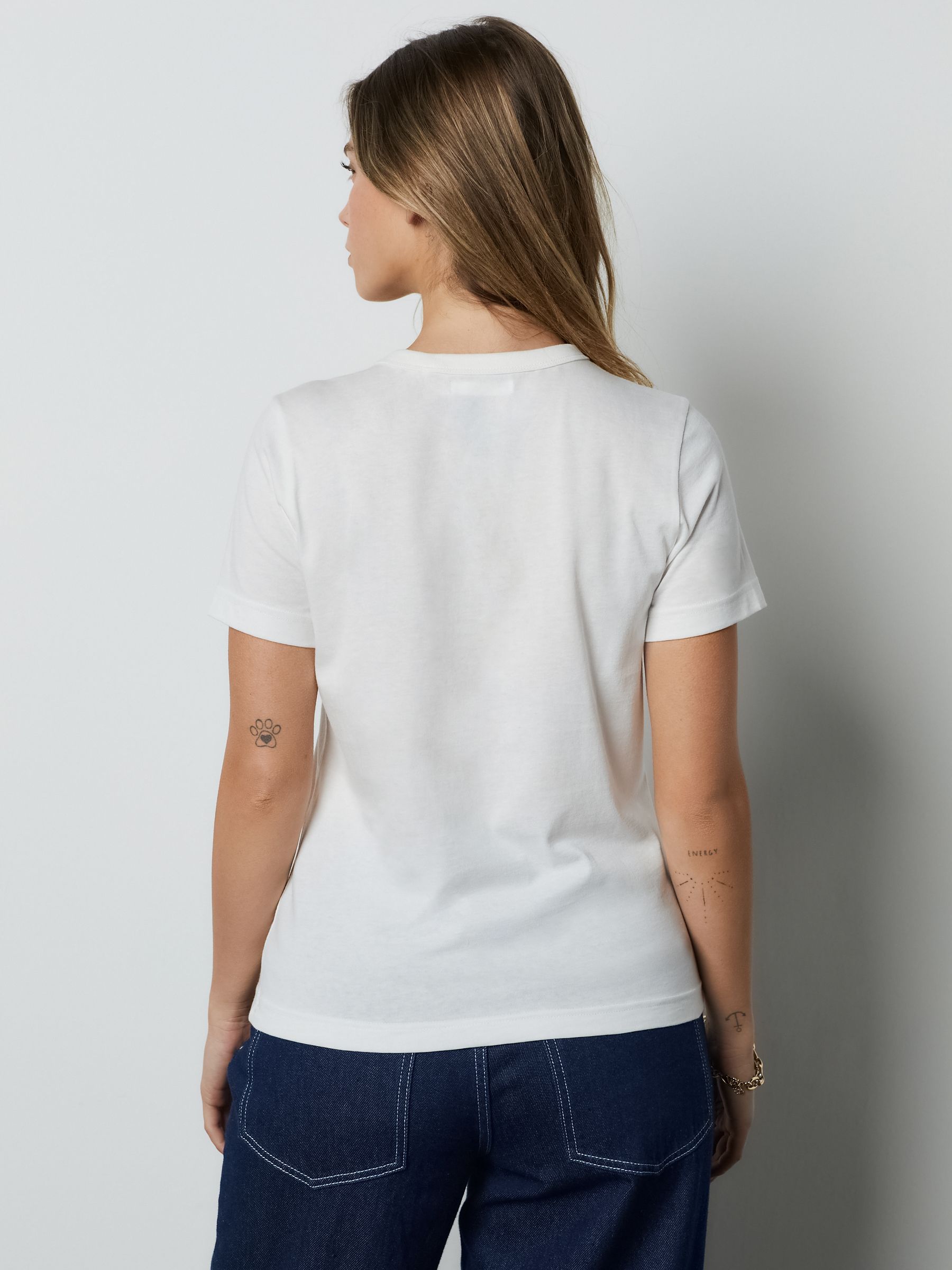 Buy White/Red Apple Beaded Essential Short Sleeve Crew Neck T