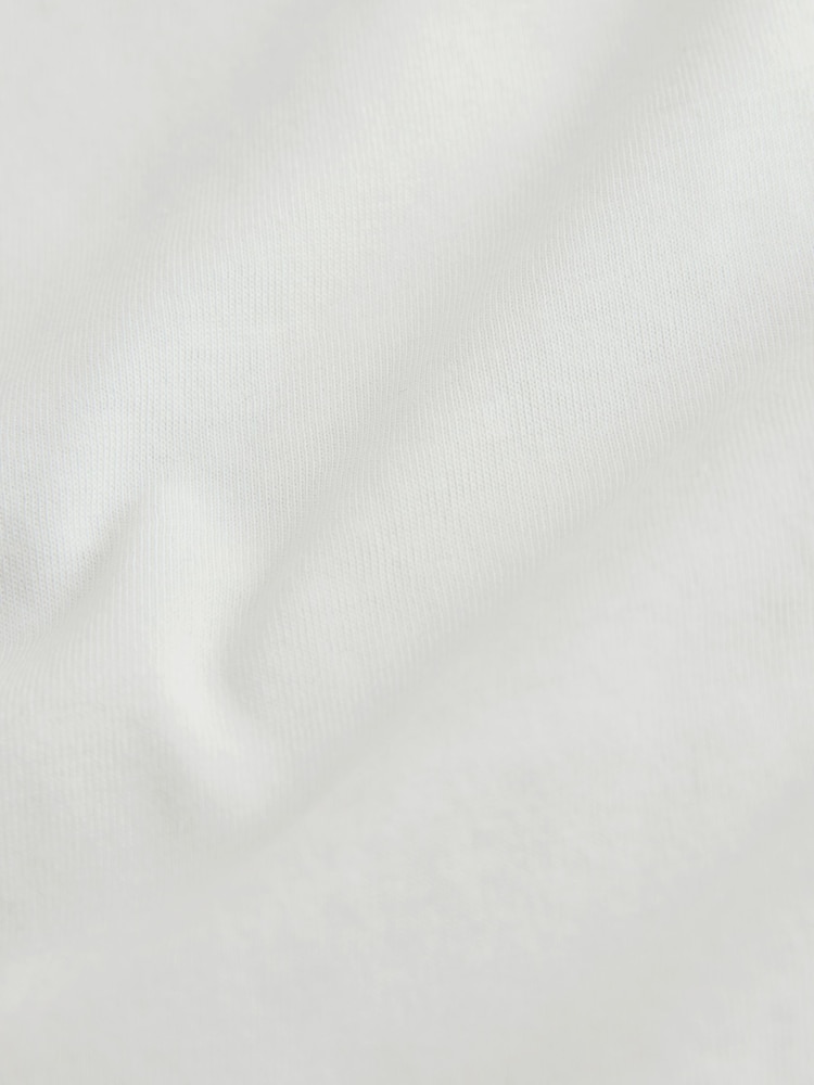 White Graphic Fruit Beaded - Essential Kurzarm-T-Shirt aus reiner Baumwolle mit Rundhalsausschnitt - Bild 8 von 8