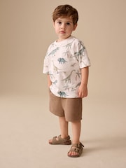 Tan Brown Textured Shorts (3mths-7yrs) - Image 3 of 8