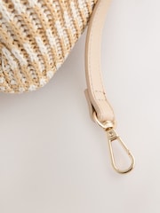 Natural Raffia Effect Cross-Body Bag - Image 5 of 6
