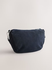 Navy Leather Sling Cross-Body Bag - Image 6 of 9
