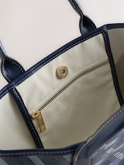 Navy Geometric Print Cross-Body Bag - Image 9 of 9