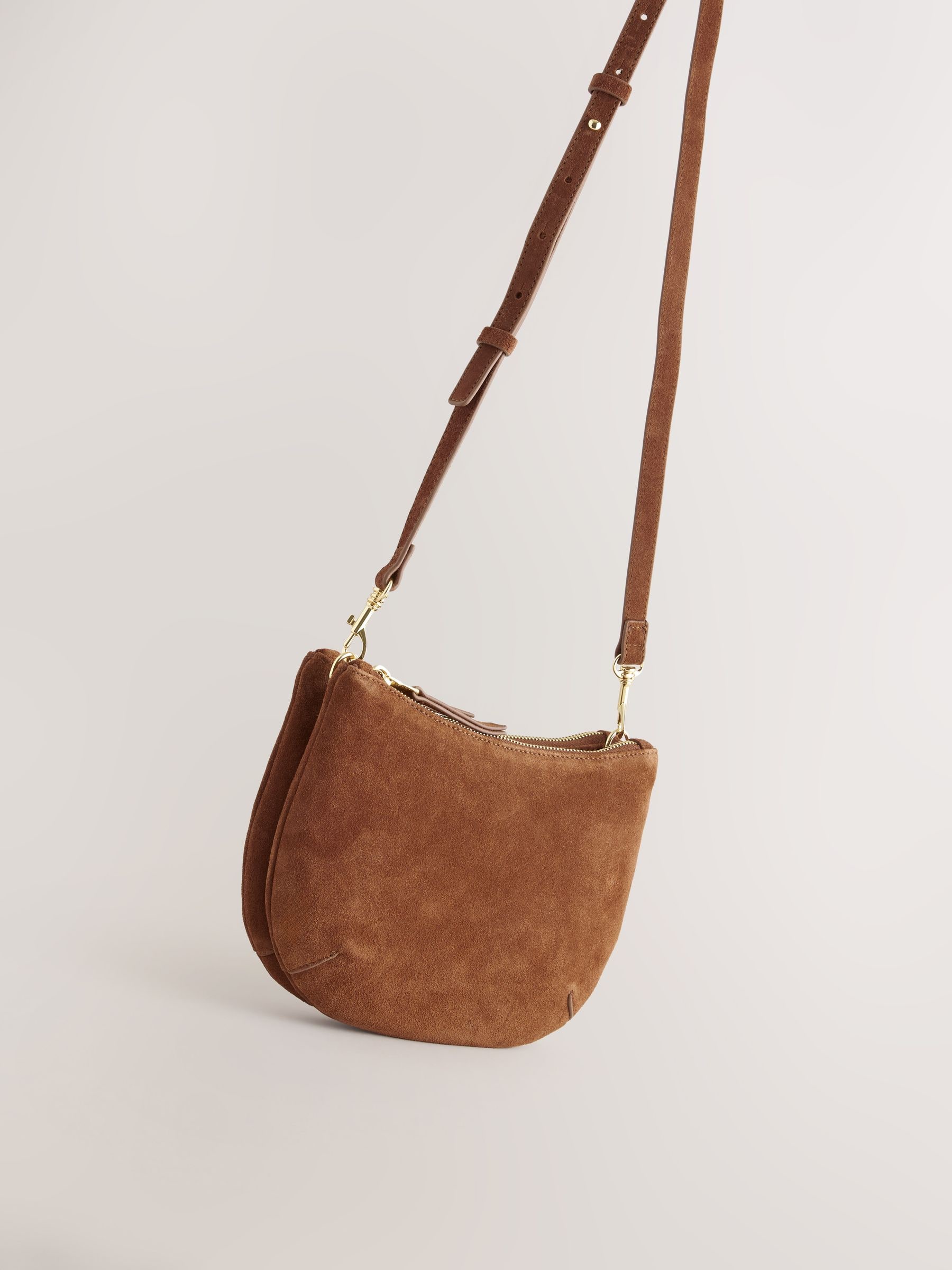 Buy Tan Brown Leather Scoop Cross-Body Bag from Next USA