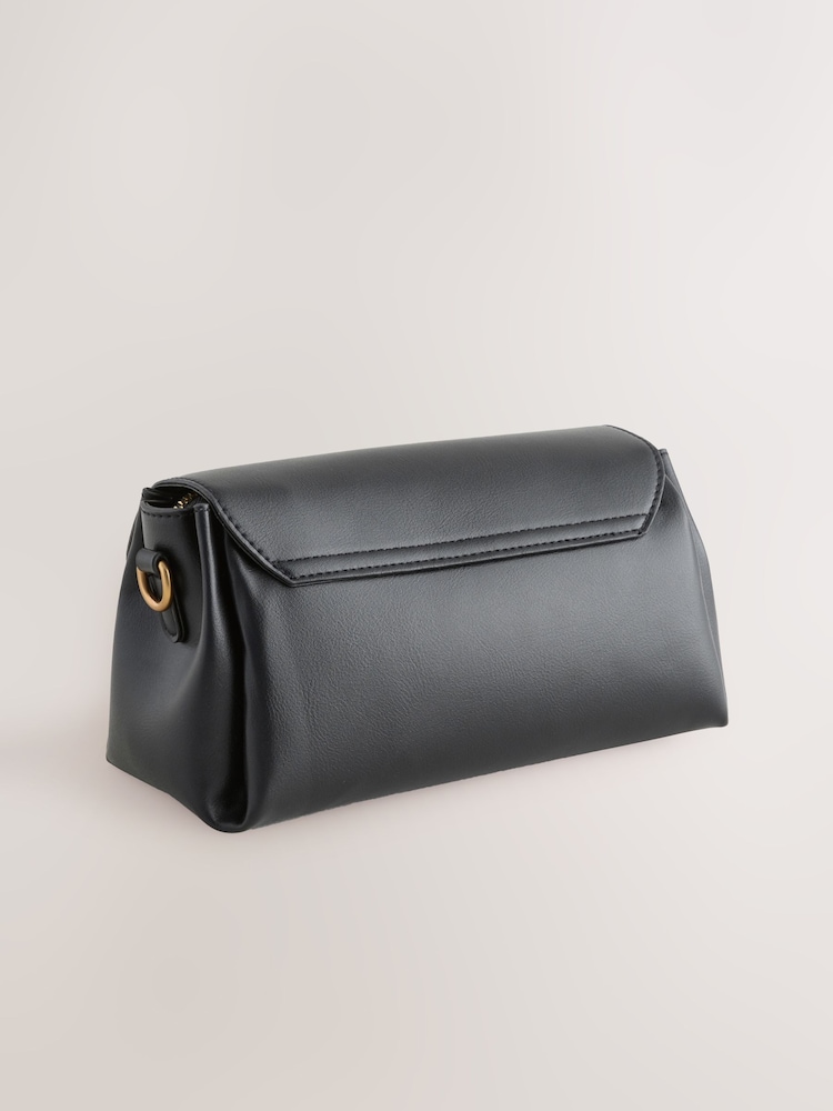 Black Cross Body Bag - Image 2 of 5 Black Cross Body Bag - Image 2 of 5