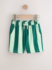 Navy Blue/ Tan/ Ecru/ Stripe 5 Pack Jersey Shorts (3mths-7yrs) - Image 6 of 8