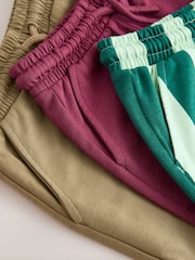 Navy Blue/ Tan/ Ecru/ Stripe 5 Pack Jersey Shorts (3mths-7yrs) - Image 7 of 8