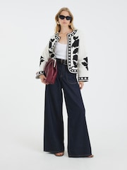 River Island Mono Housecoat Jacket - Imagem 3 de 4
