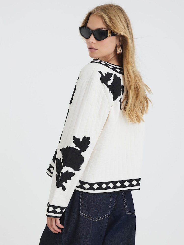 River Island Mono Housecoat Jacket - Imagem 4 de 4