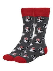Peers Hardy Red Minnie Print Socks 3 Pack - Image 4 of 7