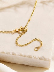 Posh Totty Designs Silver Tone CZ Initial letter Necklace - Image 4 of 5