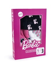 Peers Hardy Pink Barbie Print Socks 3 Pack - Image 6 of 6