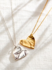 Personalised Fortune Heart Charm Necklace by Posh Totty Designs - Image 2 of 3
