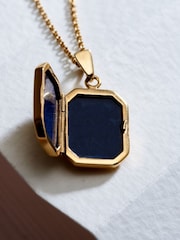 Personalised Rectangle Locket Necklace by Posh Totty Designs - Image 3 of 5