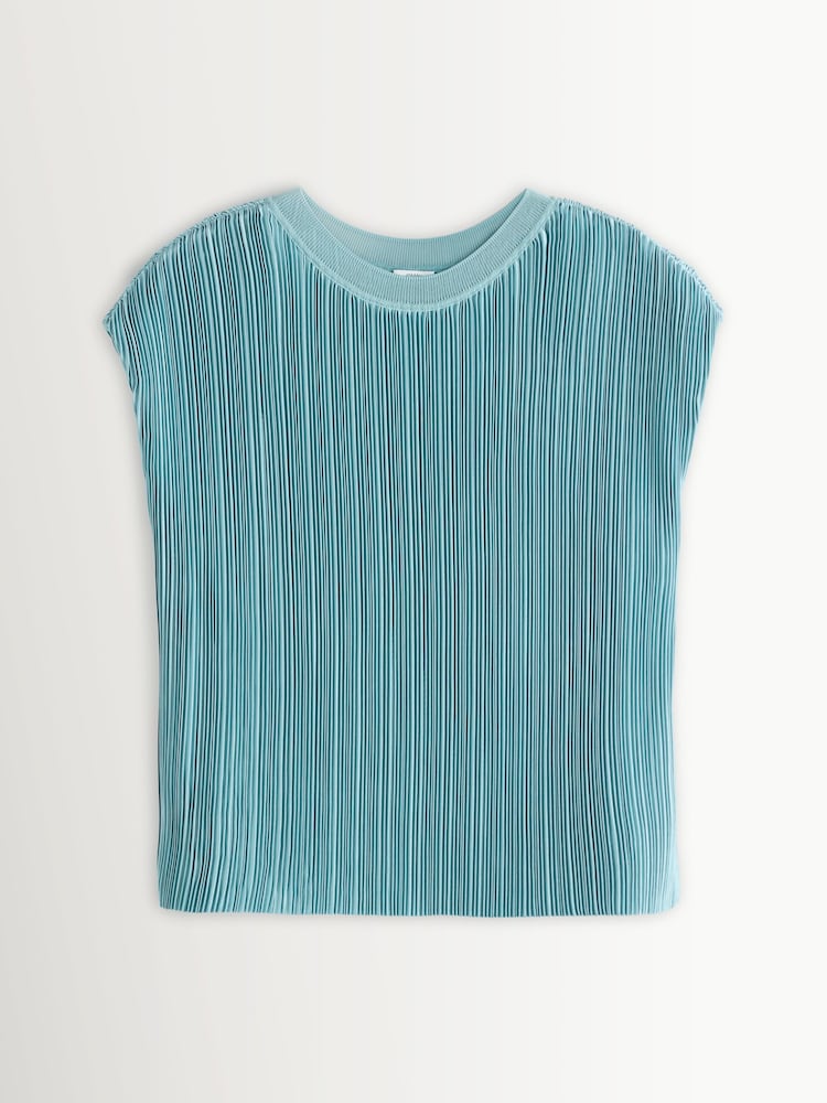 Joseph Cream Cedre Pleated Satin Chambray Top - Image 7 of 7