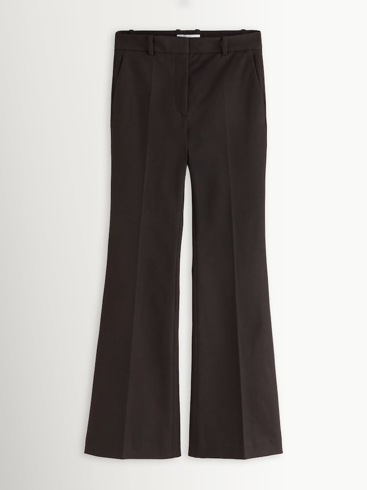 Joseph Brown Tafira Wide Leg Tailored Trousers - Image 2 of 2