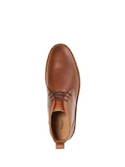 Dune London Brown Cashed Desert Boots - Image 4 of 5