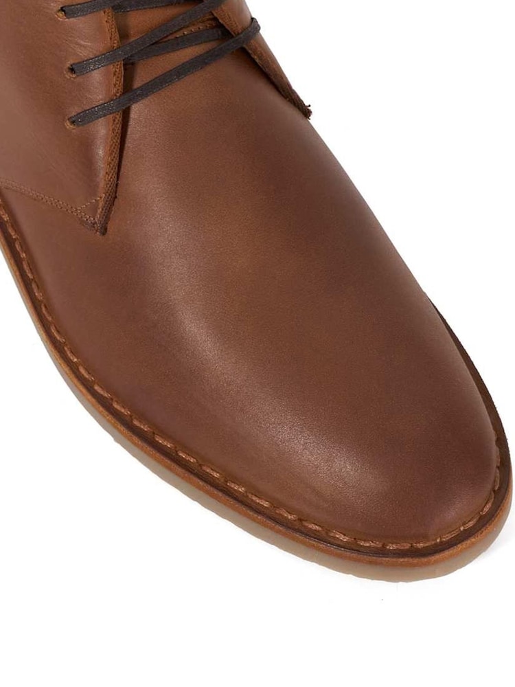 Dune London Brown Cashed Desert Boots - Image 5 of 5