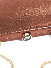 Dune London Brown Belinda Tear Drop Clutch - Image 3 of 5