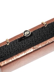 Dune London Brown Belinda Tear Drop Clutch - Image 4 of 5