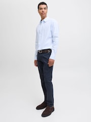 أزرق - JACK & JONES Glenn Slim Fit 5 Pocket Chino Trousers - صورة 4 من 7