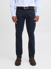 أزرق - JACK & JONES Glenn Slim Fit 5 Pocket Chino Trousers - صورة 5 من 7