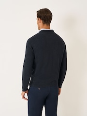 Crew Clothing Grey Cotton Crew Jumper - Image 2 of 5