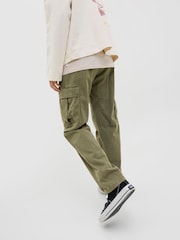 JACK & JONES Green Kane Loose Fit Cargo Trousers - Image 3 of 7