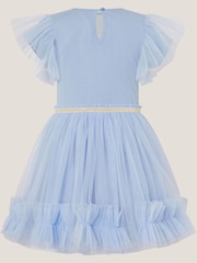 Monsoon Blue Unicorn Embellished Disco Dress - Image 2 of 3