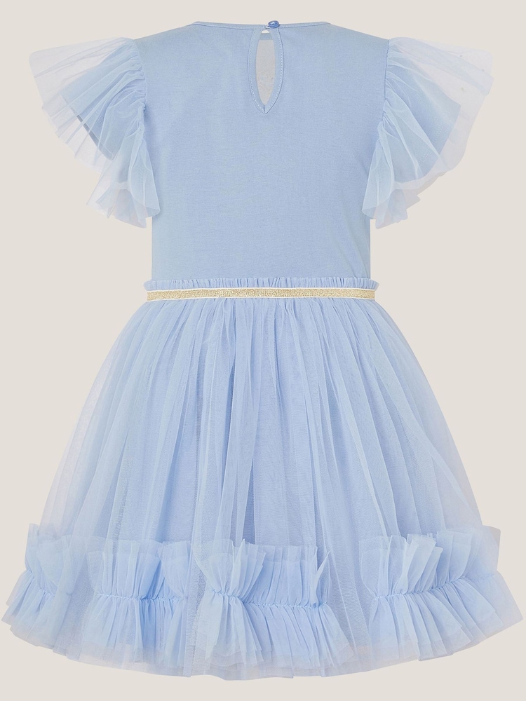 Monsoon Blue Unicorn Embellished Disco Dress - Image 2 of 3