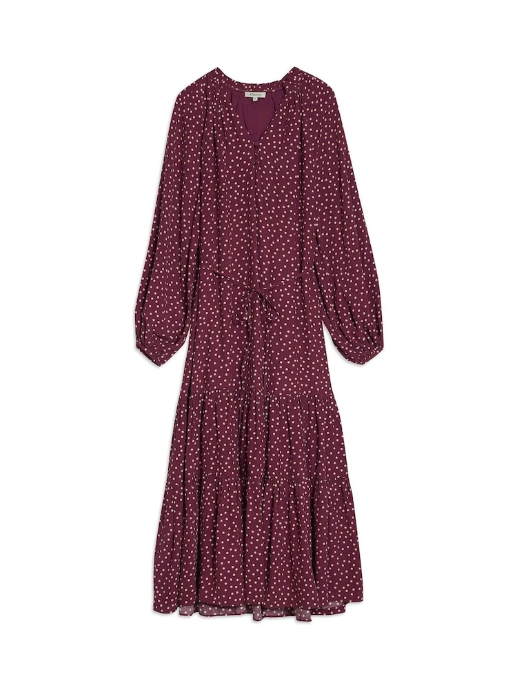Albaray Burgundy Spot Dress - Bild 5 von 5