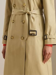 Double Breasted Belted Trench Coat - Image 5 of 7