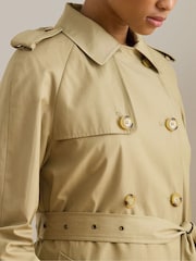 Double Breasted Belted Trench Coat - Image 6 of 7