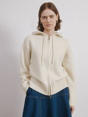 Albaray Natural Cosy Knitted Hoodie - Image 1 of 5