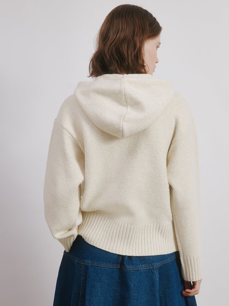 Albaray Natural Cosy Knitted Hoodie - Image 2 of 5
