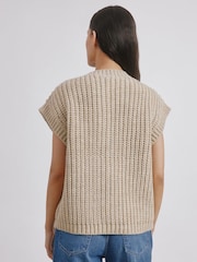 Albaray Cream Chunky Rib Waistcoat - Image 2 of 5