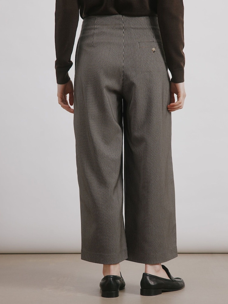 Albaray Houndstooth Brown Trousers - Image 2 of 4